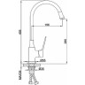 Смеситель для кухн FRAP H62-9 F4462-9 с гибким изливом черный